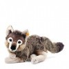 Steiff - 69284 - Peluche - Loup-pantin Snorry - Gris/Brun