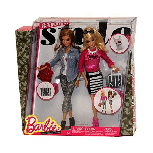 Barbie - Party Modes Fashionistas - lot de 2 poupées : Barbie et Summer- CCM06