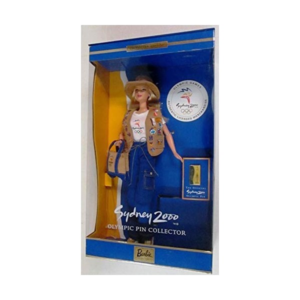 MATTEL barbie poupée blonde les jeux olympiques de SYDNEY 2000 OLYMPIC PIN COLLECTOR - tenue australienne - 1999