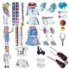 Lot de 22 vêtements de sport de 18 poupées de 45,7 cm pour poupées de football américain, basket-ball, tennis, vêtements et a