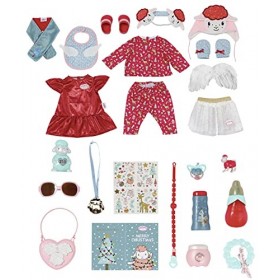 Baby Annabell Calendrier de l’Avent – Vêtements et Accessoires de Noël pour Poupées - pour les Petites Mains, Jeu Créatif Dév