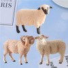 jojofuny Lot de 3 figurines de mouton - Modèle danimaux de la ferme - Jouet éducatif pour enfants