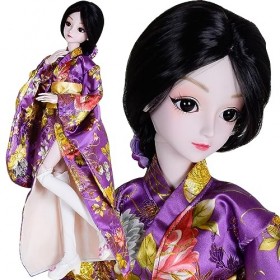 Japanese Girl Ms Cherry Sakura 1/3 BJD SD Doll 60cm 24 inch Kimono jointed dolls + Full Accessory