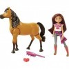 ​Spirit Lindomptable, coffret poupée Lucky et figurine cheval Spirit articulé, accessoires fidèles au film inclus, jouet pou