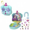 Polly Pocket Mini-Univers Coffret Anniversaire Chiot Avec 2 Mini-Figurines Et 14 Accessoires, Jouets De Voyage, Jouet Enfant,