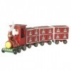 Wooden Red Christmas Advent Calendar Xmas Train Engine 3 Carriages Santa Driver by from Then to Now