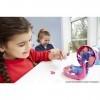 Polly Pocket Coffret Univers la Piscine du Flamant Rose avec 2 Mini-Figurines et Accessoires, Autocollants et 5 Surprises Cac