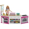 Barbie Metiers Coffret Poupee Cheffe avec Kit Cuisine, Accessoires pour Repas et Cinq Pots de Pacte à Modeler, Emballage Ferm
