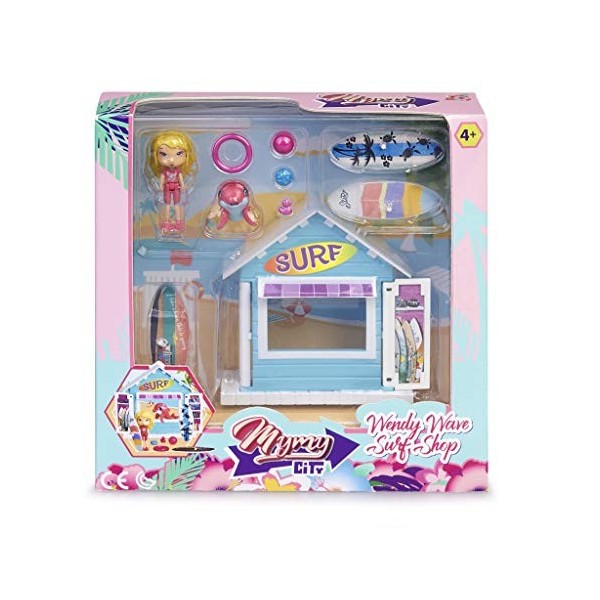 Mymy City - Wendy Wave Shop - Jambe de Surf et Accessoires avec Figurines pour garçons et Filles à partir de 3 Ans Famosa 70