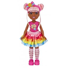 MGA Dream Bella Candy Petite Princesse - JAYLEN - Poupée de 14cm avec 1 étiquette à gratter & à sentir, de longs cheveux rose