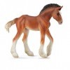 Jeu dCollecta Clydesdale Poulain Bay Kids Toy Enfants Argent de Poche Fun