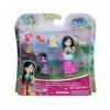 Coffret pour Disney Princesse Aventures - de Mulan la guerriere - Set Mini Poupee avec Accessoires + 1 Carte Animaux