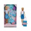 ODS - Fashion Doll 29 cm avec Jambes Pliantes et Accessoires de Voyage Inclus, 44420
