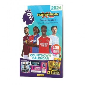 Panini- Calendrier du Compte à reb, Premier League 2023/24 Adrenalyn XL, Mixte