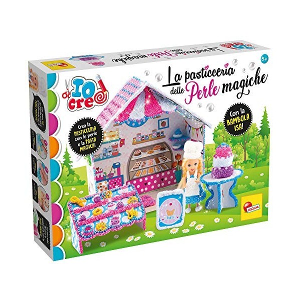 Lisciani Giochi 73467 IO Creo Poupée de Perles Le Cottage de la pâtisserie