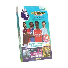Panini- Calendrier du Compte à reb, Premier League 2023/24 Adrenalyn XL, Mixte