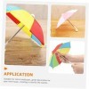 SHERCHPRY 2 Pièces Parasol Parapluie Maison De Poupée Ombrelle Miniature Faire Semblant De Jouer Au Parapluie Jouets Paraplui