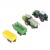 VBESTLIFE Ensemble de Jouets de Tracteur Agricole pour Enfants, avec Articulations Flexibles à échelle Réaliste, Ensemble de 