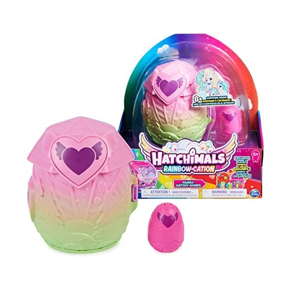 HATCHIMALS - PLAYSET MAISON 4 FAMILLE SURPRISE SAISON 2 - Coffret Inédit Figurines Hatchimals À Collectionner - Thème Famille