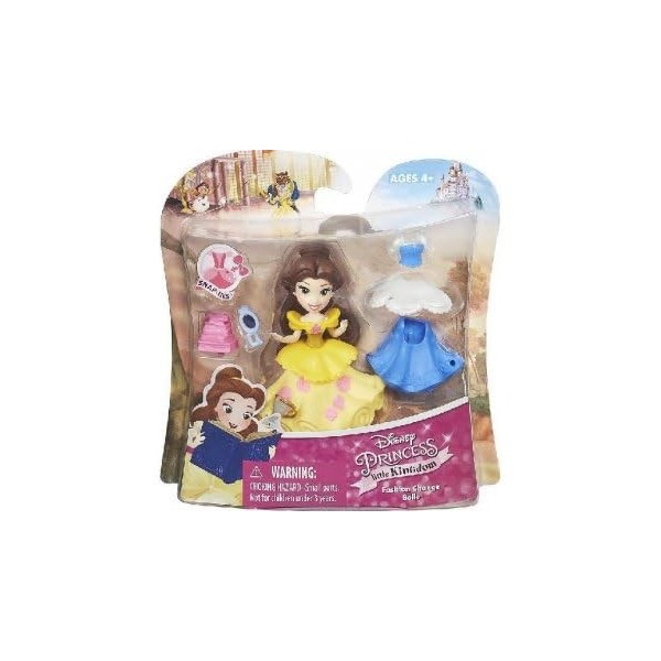 Coffret Mini Princesse : Belle et la bete + 5 Accessoires - Set Poupee pour Disney Princesse + 1 Carte Tigre