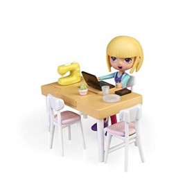 Mymy City - Living Room, Ensemble de Meubles de Jouet avec Accessoires et Figure Famosa 700015818 