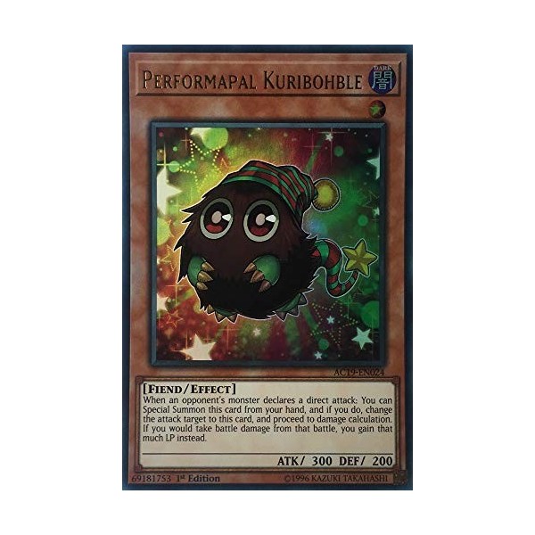 Yu-Gi-Oh! - Performapal Kuribohble – AC19-EN024 – Ultra rare – 1ère édition – Calendrier de lAvent 2019