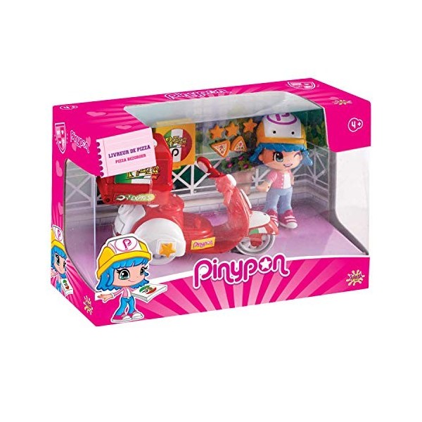 Pinypon - Livreur de Pizza, avec 1 Figurine pour Garçons et Filles de 4 à 8 ans Famosa 700014911 