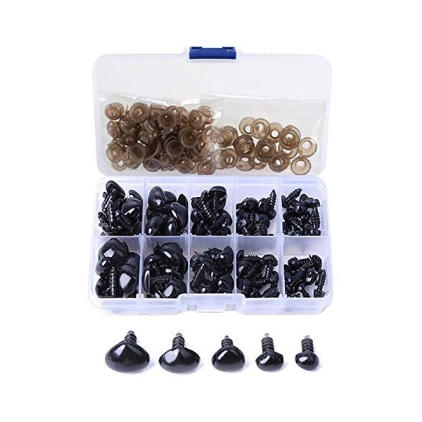 MXTIMWAN 752 Pièces Yeux & Nez Sécurité Colorés 5-14 Mm – Kit Complet Pour Amigurumi, Poupées Crochet, Ours Peluche