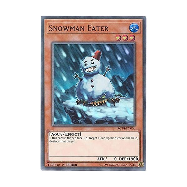 Yu-Gi-Oh! - Bonhomme de neige mangeur – AC18-EN008 – Calendrier de lAvent 2018-1ère édition – Super rare