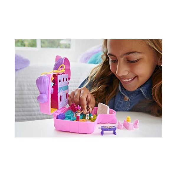 Polly Pocket Mini-Univers Coffret Piñata En Folie Avec 2 Mini-Figurines Et 14 Accessoires, Jouets De Voyage, Jouet Enfant, Dè