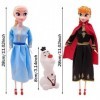 ZGCXRTO 3pcs Poupée Reine des Neiges, Neige et Glace Poupée Princesse, Princesse des Glaces Doll Set for Kids 3 and Up