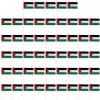 vsilay Lot de 10/50 mini drapeaux palestiniens à main sur bâton rond pour défilés