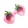 ifundom 2 Pièces Fraise Lunettes Nouveauté Partie Lunettes Coctail Lunettes Lunettes De Soleil Hawaïennes Pour Rose Drôle Lun