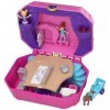 Polly Pocket Coffret Univers La Boîte à Musique avec 2 mini-figurines et accessoires, autocollants et 5 surprises cachées, jo