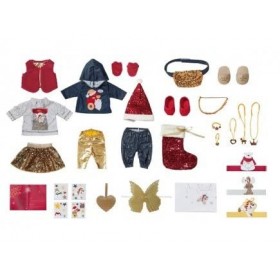 Calendrier de lavent 2022 pour baby born 43 cm fille et garcon - vetements, accessoires - mode poupee, poupon - carte en cad