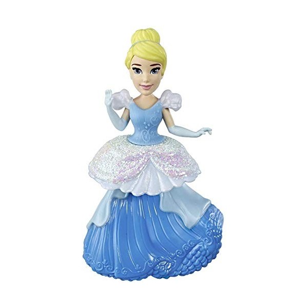 Disney Cinderella Collectible Doll With One-clip Dress, Royal Clips Fashion Toy Multicolor 