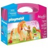 Playmobil Valisette Princesse et Cheval à coiffer, 5656 Coloré