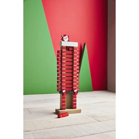 Mud Pie Calendrier de lAvent pour enfant Motif cheminée Père Noël