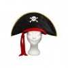 LG- Chapeau de Pirate avec Ruban Rouge Bonnets, Masques et Accessoires pour fête, li9089