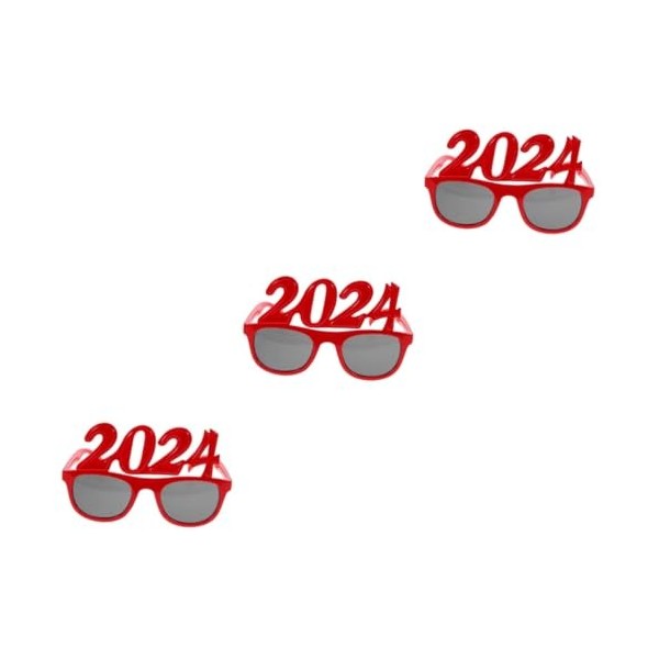 USHOBE 3 Pièces Lunettes 2024 Lunettes De Nouveauté Drôles 2024 Verres En Vrac Lunettes Drôles Nouveauté Lunettes De Soleil A