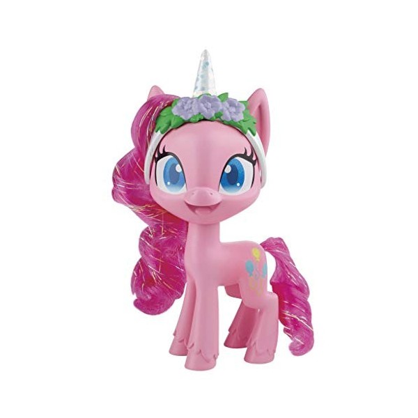 My Little Pony Pinkie Pie Potion Dress Up Figure - 5" Pink Pony Toy with Dress-Up Fashion Accessories, Brushable Hair & Comb