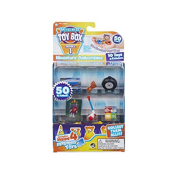 5101-10 Micro boîte à Jouets – Le Style Peut Varier de Mini Jouets et Jeux à Collectionner, échanger, Afficher avec Un lot Su