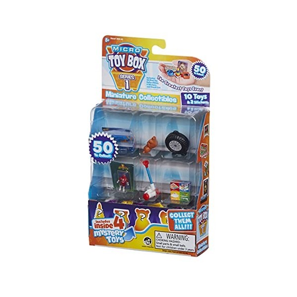 5101-10 Micro boîte à Jouets – Le Style Peut Varier de Mini Jouets et Jeux à Collectionner, échanger, Afficher avec Un lot Su
