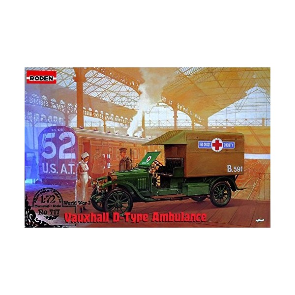 Roden 717 modèle Kit de Vauxhall dtype Red Cross, Jeu