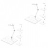 Toyvian 8 Pièces Support De Figurine daction Accessoires Maquette Présentoir De Table Support De Poupée Réglable Présentoir 