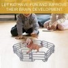 HelloCreate Lot de 16 maisons de jeux pour enfants à monter soi-même - Blocs de porte - Accessoire de jeu pour enfants PL127