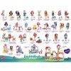 Enchantimals Coffret Jardin Enchanté, Mini-poupées Danessa Biche, Fluffy Lapin et Figurines Animales avec accessoires de jard