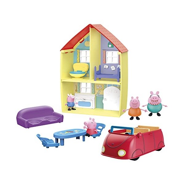 Peppa Pig Peppas Garden Shed Jouet préscolaire . Comprend 1 Figurine, 5 Accessoires, poignée de Transport . à partir de 3 An