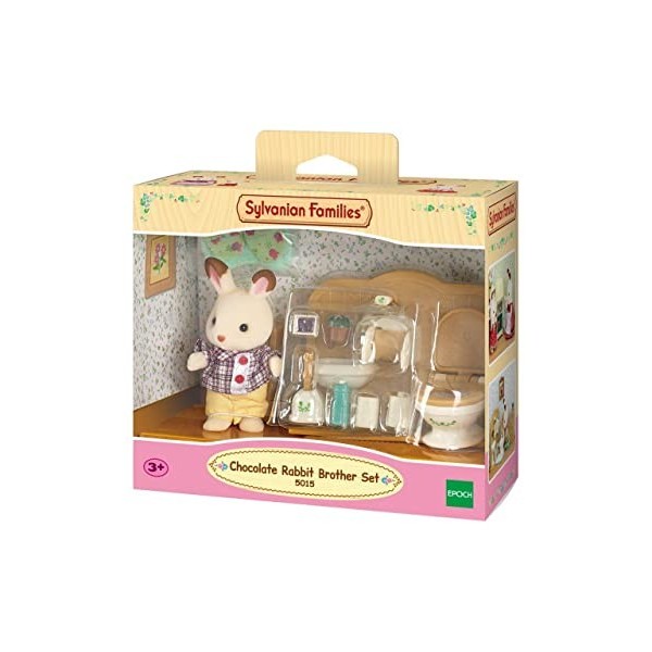 SYLVANIAN FAMILIES - 5015 - Le frère lapin chocolat et toilettes Multicolore