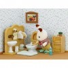 SYLVANIAN FAMILIES - 5015 - Le frère lapin chocolat et toilettes Multicolore